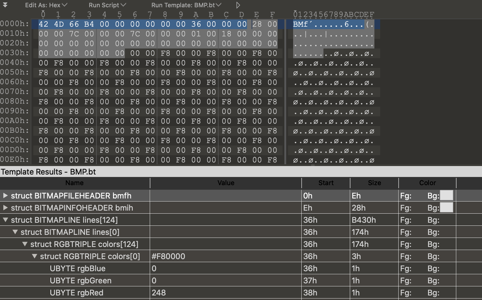 bitmap file format